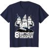 imageStar Wars Stormtrooper Party Hats Trio 8th Birthday Trooper TShirtNavy Blue