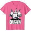 imageStar Wars Stormtrooper Party Hats Trio 8th Birthday Trooper TShirtPink Heather