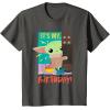 imageStar Wars The Mandalorian The Child Funny Its My Birthday TShirtAsphalt Grey