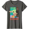 imageStar Wars The Mandalorian The Child Funny Its My Birthday TShirtAsphalt Grey