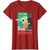 imageStar Wars The Mandalorian The Child Funny Its My Birthday TShirtCranberry Red