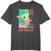 imageStar Wars The Mandalorian The Child Funny Its My Birthday TShirtDark Heather Grey