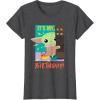 imageStar Wars The Mandalorian The Child Funny Its My Birthday TShirtDark Heather Grey