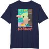 imageStar Wars The Mandalorian The Child Funny Its My Birthday TShirtNavy Blue