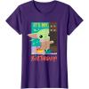 imageStar Wars The Mandalorian The Child Funny Its My Birthday TShirtPurple