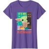 imageStar Wars The Mandalorian The Child Funny Its My Birthday TShirtPurple Heather