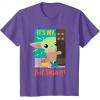 imageStar Wars The Mandalorian The Child Funny Its My Birthday TShirtPurple Heather