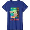imageStar Wars The Mandalorian The Child Funny Its My Birthday TShirtRoyal Blue