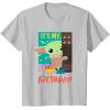 imageStar Wars The Mandalorian The Child Funny Its My Birthday TShirtSilver Grey