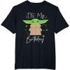 imageStar Wars The Mandalorian The Child Its My Birthday TShirtBlack