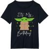 imageStar Wars The Mandalorian The Child Its My Birthday TShirtBlack