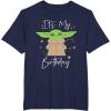 imageStar Wars The Mandalorian The Child Its My Birthday TShirtNavy Blue