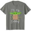 imageStar Wars The Mandalorian The Child Its My Birthday TShirtOlive Heather