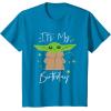 imageStar Wars The Mandalorian The Child Its My Birthday TShirtSapphire Blue