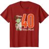 imageStar Wars Yoda 40th Birthday TShirtCranberry Red