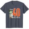 imageStar Wars Yoda 40th Birthday TShirtHeather Blue