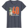 imageStar Wars Yoda 40th Birthday TShirtHeather Blue