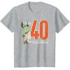 imageStar Wars Yoda 40th Birthday TShirtHeather Grey
