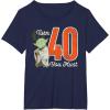 imageStar Wars Yoda 40th Birthday TShirtNavy Blue