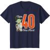 imageStar Wars Yoda 40th Birthday TShirtNavy Blue