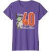 imageStar Wars Yoda 40th Birthday TShirtPurple Heather