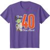 imageStar Wars Yoda 40th Birthday TShirtPurple Heather