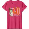imageStar Wars Yoda 40th Birthday TShirtRed Heather