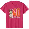 imageStar Wars Yoda 40th Birthday TShirtRed Heather