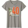 imageStar Wars Yoda 40th Birthday TShirtSlate Grey