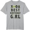 imageStar Wars Yoda Best Birthday Girl Rebel Logo TShirtHeather Grey