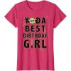 imageStar Wars Yoda Best Birthday Girl Rebel Logo TShirtRed Heather