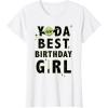 imageStar Wars Yoda Best Birthday Girl Rebel Logo TShirtWhite