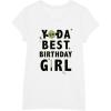 imageStar Wars Yoda Best Birthday Girl Rebel Logo TShirtWhite