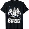 imageStar Wars Stormtrooper Party Hats Trio 8th Birthday Trooper TShirtBlack