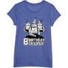 imageStar Wars Stormtrooper Party Hats Trio 8th Birthday Trooper TShirtBright Blue Heather