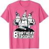 imageStar Wars Stormtrooper Party Hats Trio 8th Birthday Trooper TShirtPink Heather