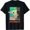 imageStar Wars The Mandalorian The Child Funny Its My Birthday TShirtBlack