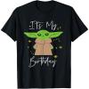 imageStar Wars The Mandalorian The Child Its My Birthday TShirtBlack