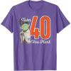 imageStar Wars Yoda 40th Birthday TShirtPurple Heather