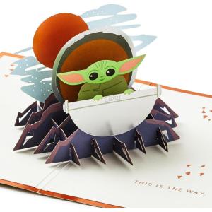 imageHallmark Star Wars Pop Up Birthday or Congratulations Card Baby Yoda May the 4th Signature Paper Wonder 3D CardPop Up  Baby Yoda