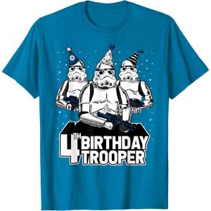 imageStar Wars Stormtrooper Party Hats Trio 4th Birthday Trooper TShirtSapphire Blue