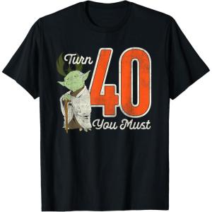 imageStar Wars Yoda 40th Birthday TShirtBlack