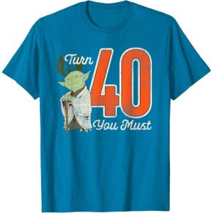 imageStar Wars Yoda 40th Birthday TShirtSapphire Blue