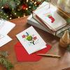 imageHallmark Star Wars The Mandalorian Boxed Christmas Card Assortment 16 Cards and Envelopes Grogu Baby Yoda Snowman