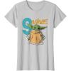 imageStar Wars The Mandalorian The Child Kids 9th Birthday TShirtSilver Grey