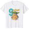 imageStar Wars The Mandalorian The Child Kids 9th Birthday TShirtWhite