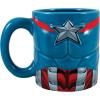 imageVandor Marvel Captain America Shaped Ceramic Soup Coffee Mug Cup 20 Ounce XLarge Pack of 1Captain America