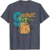 imageStar Wars The Mandalorian The Child Kids 9th Birthday TShirtHeather Blue