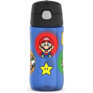 imageTHERMOS FUNTAINER 16 Ounce Plastic Hydration Bottle with Spout MANDALORIANMario