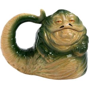 imageVandor 55695 Star Wars Jabba the Hutt Shaped Ceramic Soup Coffee Mug 20 oz Multicolor